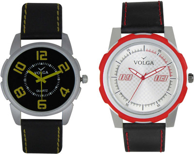 

Volga Branded Leather Quality Designer Dial Diwali Special Combo512 Designer Sport Looks WaterProof Mens Watch Watch - For Men