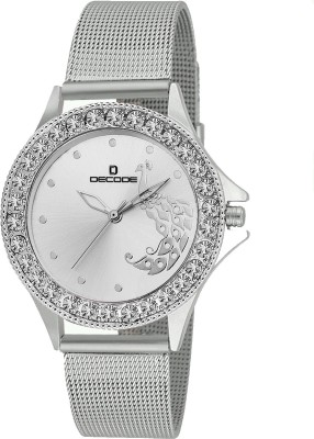 Decode Ladies Gems Studded-LR020 Silver Watch  - For Women   Watches  (Decode)