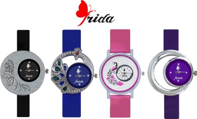 Frida New�Latest Fashion Fancy Beautiful Best Selling Qulity Multi Color looks Offer Deal Sasta Chepest Collection Designer Wrist10 Analog Watch  - For Women   Watches  (Frida)