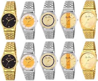 Pappi Boss Pack of 10 Designer Chain Analog Watch  - For Men   Watches  (Pappi Boss)