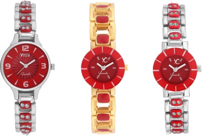 Youth Club Little red Diwali Pair Analog Watch  - For Girls   Watches  (Youth Club)