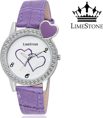 LimeStone LS1301 Women Heart Watch  - For Girls   Watches  (LimeStone)