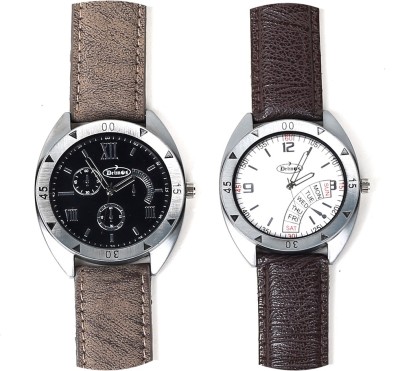 Deimos Nice Combination Greenish Grey - Dark Brown Round Watch  - For Men   Watches  (Deimos)