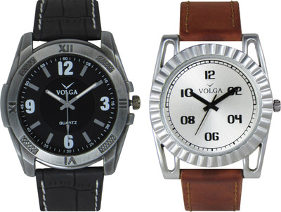 

Volga Branded Leather Quality Designer Dial Diwali Special Combo623 Designer Sport Looks WaterProof Mens Watch Watch - For Men