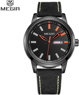

Megir Gmarks-1064-Black Executive Watch - For Men