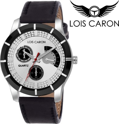 Lois Caron LCS-4131 WHITE CHRONOGRAPH PATTERN Watch  - For Men   Watches  (Lois Caron)