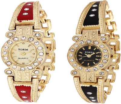 Torek Round Diamond Studded Analog Watch  - For Women   Watches  (Torek)