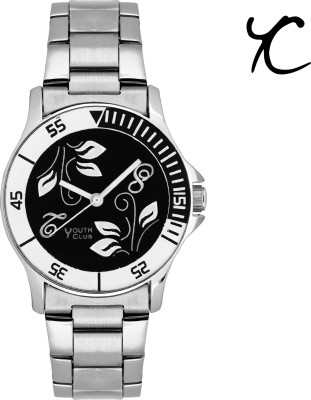 Youth Club Trendy Black FLW Dial Analog Watch  - For Women   Watches  (Youth Club)