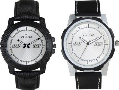 Volga Branded Leather Quality Designer Dial Diwali Special Combo653 Designer Sport Looks WaterProof Mens Watch Analog Watch  - For Men   Watches  (Volga)