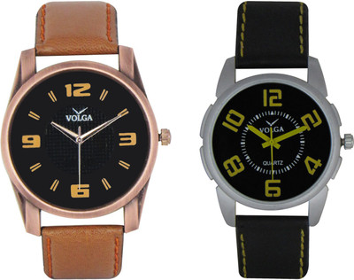 

Volga Branded Leather Quality Designer Dial Diwali Special Combo438 Designer Sport Looks WaterProof Mens Watch Watch - For Men
