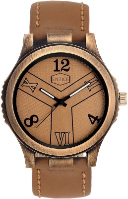 Entice Selections ENT-ANTIRBRS2-BRW-BRW Analog Watch  - For Men   Watches  (Entice Selections)