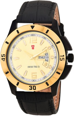 Swiss Trend ST2213 Classy Day & Date Analog Watch  - For Men   Watches  (Swiss Trend)