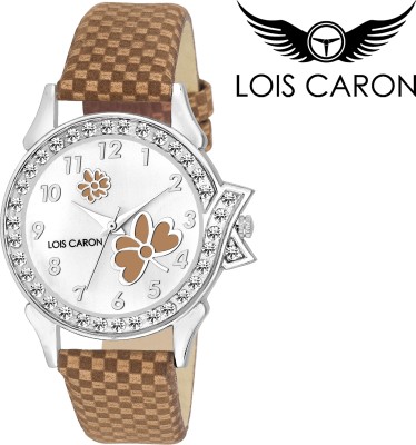 Lois Caron LCS - 4607 BROWN STRAP Watch  - For Girls   Watches  (Lois Caron)