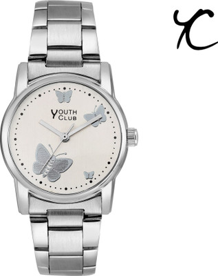 

Youth Club Stainless Steel Butterfly Dial Watch - For Women