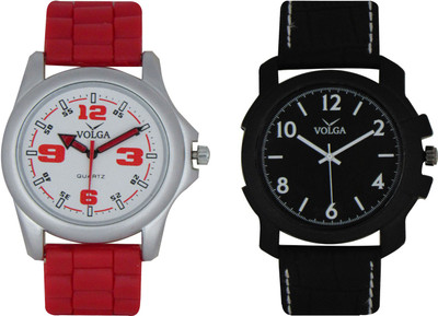 

Volga Branded Leather Quality Designer Dial Diwali Special Combo76 Designer Sport Looks WaterProof Mens Watch Watch - For Men