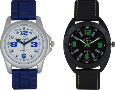 

Volga Branded Leather Quality Designer Dial Diwali Special Combo46 Designer Sport Looks WaterProof Mens Watch Watch - For Men