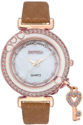 Exotica Fashion EFL-500-Rose-Gold-Brown Special collection for Women Analog Watch  - For Women   Watches  (Exotica Fashion)
