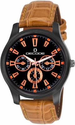 Decode Antique GR-Black007 Brown Strap Analog Watch  - For Men   Watches  (Decode)