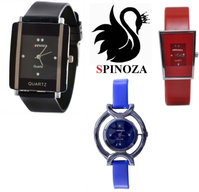 SPINOZA glory blue black red pack of 3 beautiful watches for girls Watch  - For Women   Watches  (SPINOZA)