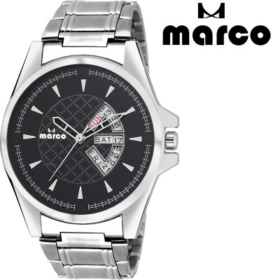Marco DAY AND DATE 2012-BLK-CH Analog Watch  - For Men   Watches  (Marco)