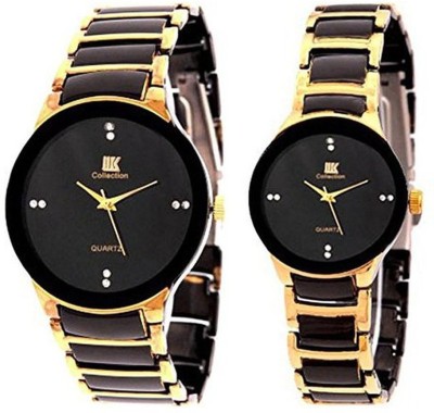 IIK Collection Gold Black-20 Analog Watch  - For Couple   Watches  (IIK Collection)