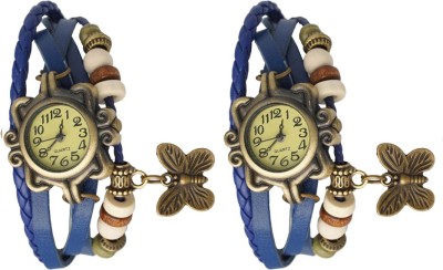 NS18 Vintage Butterfly Rakhi Watch Combo of 2 Blue Analog Watch  - For Women   Watches  (NS18)