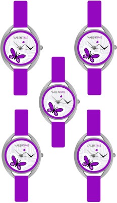 Valentime Branded New Latest Designer Deal Colorfull Stylish Girl Ladies21 34 Feb LOVE Couple Analog Watch  - For Girls   Watches  (Valentime)