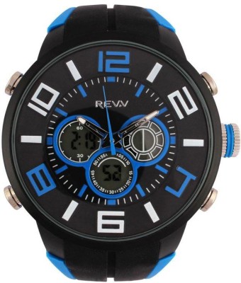Revv GI8200WBLACKBLACKBLUE Analog-Digital Watch  - For Men   Watches  (Revv)