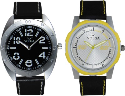Volga Branded Leather Quality Designer Dial Diwali Special Combo600 Designer Sport Looks WaterProof Mens Watch Analog Watch  - For Men   Watches  (Volga)
