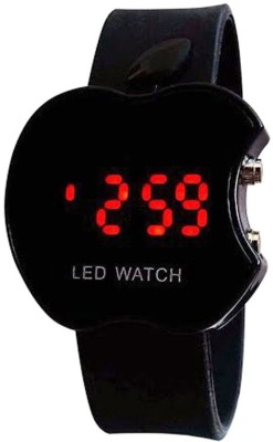COSMIC APPLE SHAPE LED WITH RED DIGITAL LIGHT- BLACK STRAP Digital Watch  - For Boys   Watches  (COSMIC)