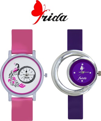 Frida New�Latest Fashion Fancy Beautiful Best Selling Qulity Multi Color looks Offer Deal Sasta Chepest Collection Designer Wrist56 Analog Watch  - For Women   Watches  (Frida)