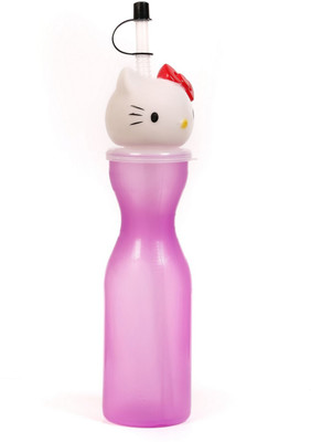 

Baby Oodles Cartoon Head Sipper 500 ml Water Bottle(Set of 1, Pink)