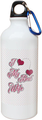 

SKY TRENDS Opaque Series 600 ml Water Bottle(Set of 1, White)