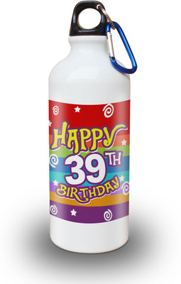 

Sky Trends Gift 39th Happy Birthday 600 ml Water Bottle(Set of 1, White)