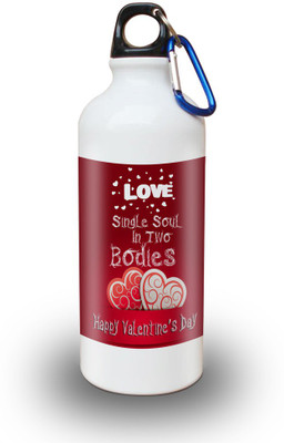 

Sky Trends Gift Love Single Soul In Two Bodies White Sipper Bottle 600 ml Water Bottle(Set of 1, White)