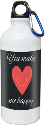 

SKY TRENDS Opaque Series 600 ml Water Bottle(Set of 1, White)