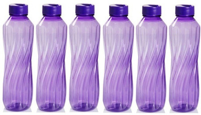 

Pearlpet Leher 1000 ml Water Bottles(Set of 6, Purple)