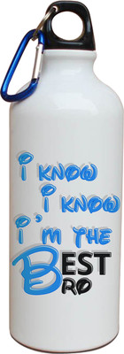 63% OFF on TIED RIBBONS I Know I Know I m the best Bro printed gift 600 ml Water Bottle(Set of 1, White) 63% OFF on TIED RIBBONS I Know I Know I m the best Bro printed gift 600 ml Water Bottle(Set of 1, White)