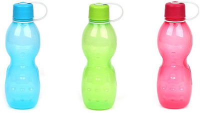 LOCK & LOCK Fun & Fun Water Bottle 620 ml Water Bottles(Set of 3, Green, Blue, Pink)