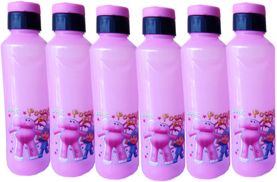 

Shreejee TRANSPARENT 1000 ml Water Bottles(Set of 6, PINK)