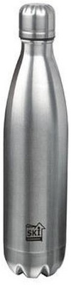 

SKI Steel World Opaque Series 1000 ml Water Bottle(Set of 1, Silver)