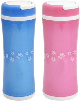 

Tuelip Opaque Series 350 ml Water Bottles(Set of 2, Multicolor)