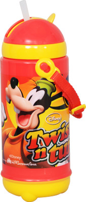 

Disney Mickey Mouse 420 ml Water Bottle(Set of 1, Maroon)