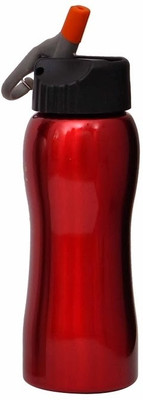 

Carbon Stainless Steel 700 ml Water Bottle(Set of 1, Red)