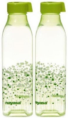 

Nayasa Opaque Series 1000 ml Water Bottles(Set of 2, Green)