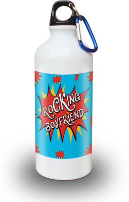 

Sky Trends Gift Rocking Boyfriend Gifts For Valentine 600 ml Water Bottle(Set of 1, White)