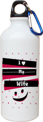 

SKY TRENDS Opaque Series 600 ml Water Bottle(Set of 1, White)