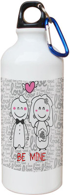 

SKY TRENDS Opaque Series 600 ml Water Bottle(Set of 1, White)