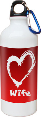 

SKY TRENDS Opaque Series 600 ml Water Bottle(Set of 1, White)