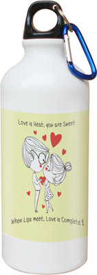 

SKY TRENDS Opaque Series 600 ml Water Bottle(Set of 1, White)
